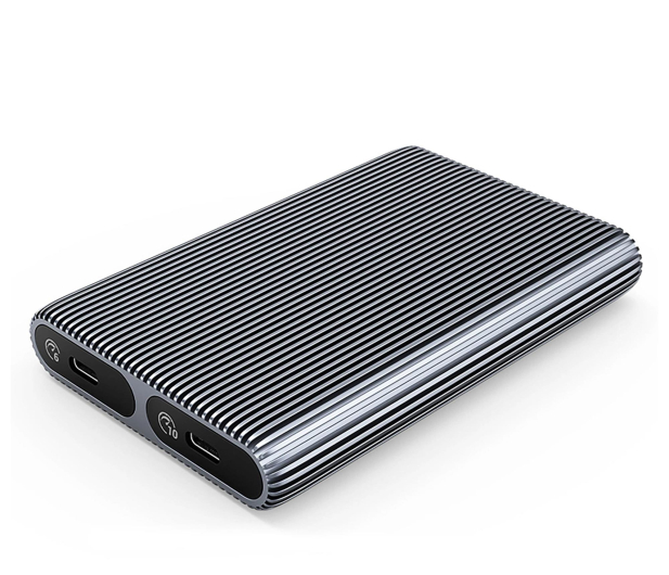 Orico obudowa na dwa dyski M.2 SATA+NVME USB-C 3.2 6Gb/s / 10Gb/s ORICO-AM2C3-2SN-GY-BP-HU - 1343403 - zdjęcie